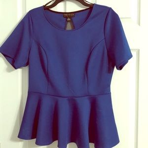 Blue cute blouse